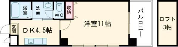第13平勝ビル(1K/5階)の間取り写真