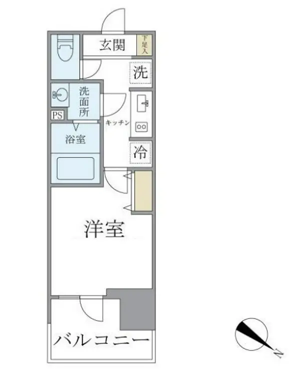 フェルモ横浜桜木町 3階階 間取り
