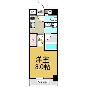 RAFFLE OZONE(1K/7階)の間取り写真