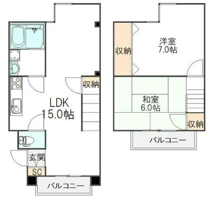パール仲町マンション 4階階 間取り