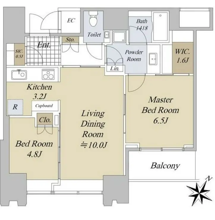 THE ROPPONGI TOKYO CLUB RESIDENCE 11階階 間取り