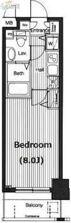 グランド・ガーラ横浜伊勢佐木町 9階階 間取り