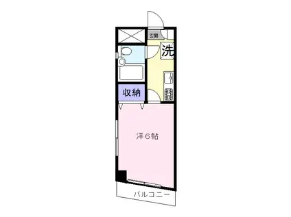 LA CONCORDANCIA(1K/3階)の間取り写真