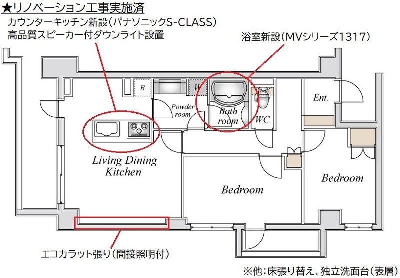 JMFレジデンス赤羽志茂(1LDK/2階)の間取り写真