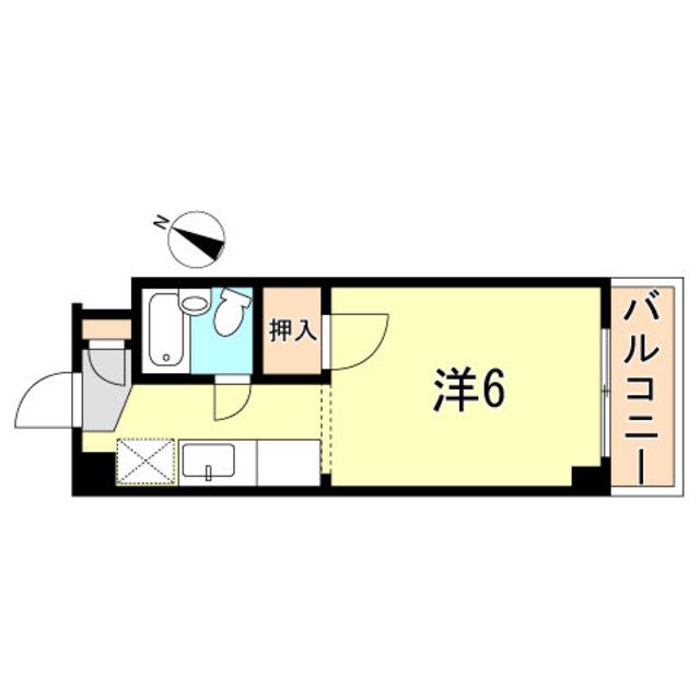 ドゥエルミユキ(1K/3階)の間取り写真