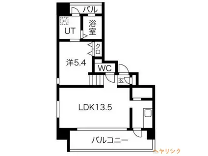 J.VISCONTI(1LDK/2階)の間取り写真