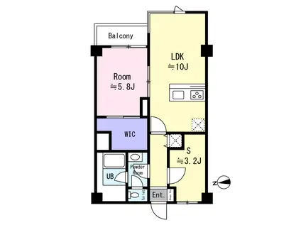 豊栄荻窪ステーションプラザ(1SLDK/7階)の間取り写真