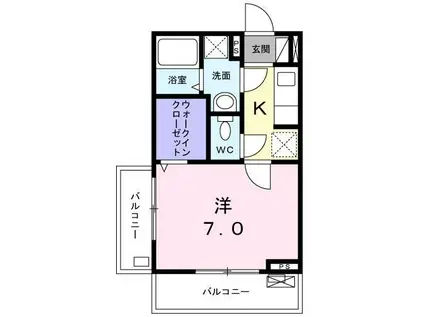 MAISON DE LEMO(1K/3階)の間取り写真