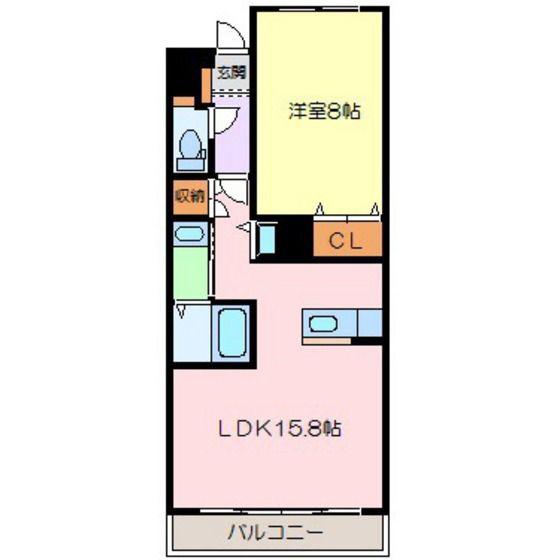 アートマンション杉並(1LDK/2階)の間取り写真