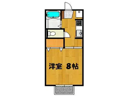 メゾンプレミール(1K/2階)の間取り写真