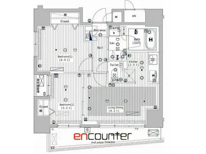 ガーラ・グランディ北池袋(2LDK/2階)の間取り写真