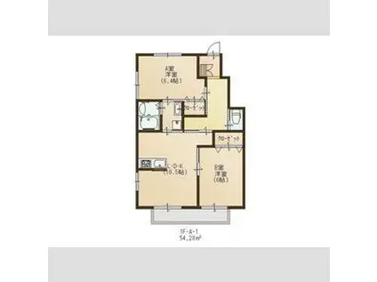 CCR-2012(2LDK/2階)の間取り写真