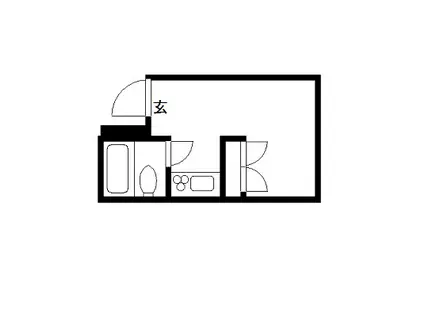 セキホウハイツ(ワンルーム/2階)の間取り写真