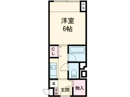 アスカ21(ワンルーム/3階)の間取り写真