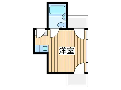 松宮ハイツ二子(ワンルーム/4階)の間取り写真