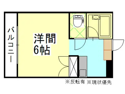 ファイブ南方(1K/3階)の間取り写真