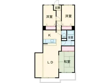 Mサンシャイン(3LDK/3階)の間取り写真