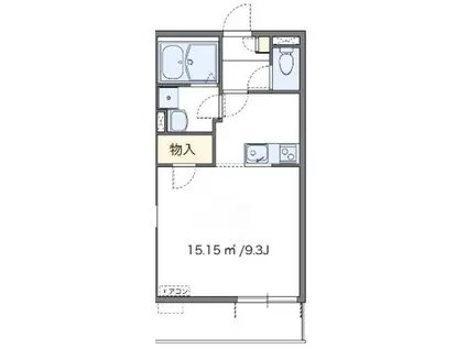 レオネクストオルフェーヴル(1K/1階)の間取り写真