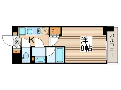 ルフォンプログレ中野富士見町レジデンス(1K/2階)の間取り写真