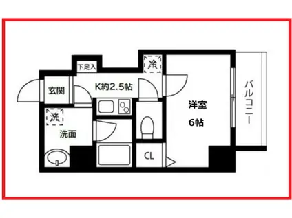 グラン・エスポワール(1K/3階)の間取り写真