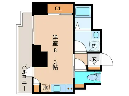 TERRACE OSAKI(ワンルーム/5階)の間取り写真