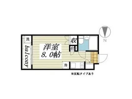 メゾン・ド・ピエール(ワンルーム/3階)の間取り写真