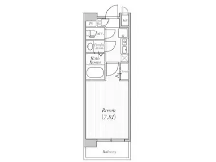 グランドフォーレヤマモト(1K/6階)の間取り写真