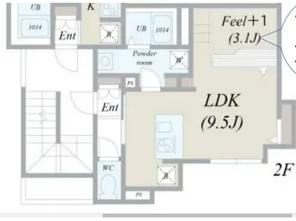 グローリア明大前(1LDK/3階)の間取り写真