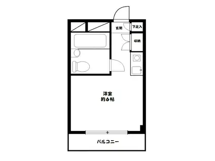 メゾン・ド・ノア狭間(ワンルーム/3階)の間取り写真