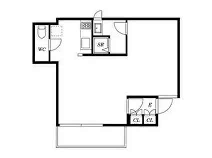 メグロポイント(ワンルーム/1階)の間取り写真