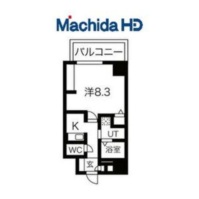 エヌエムキャトフヴァン(1K/9階)の間取り写真