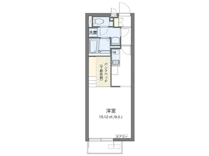 ミランダ深大寺(ワンルーム/2階)の間取り写真