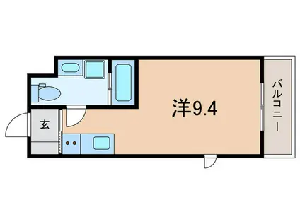サンビルダープラスパークサイド六甲(ワンルーム/2階)の間取り写真