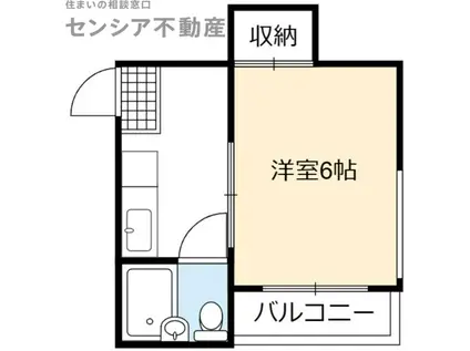 OMレジデンス京橋イースト壱番館(1K/4階)の間取り写真