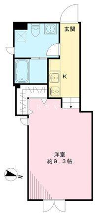 LAPIS COURT YOTSUYA(1K/1階)の間取り写真