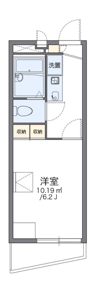 レオパレスヴィブレ(1K/3階)の間取り写真