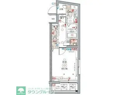 クレヴィスタ方南町II(1K/2階)の間取り写真