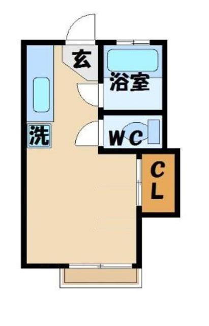 ダイヤメイトM(ワンルーム/1階)の間取り写真