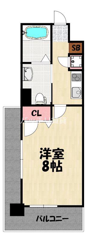 NO70 HARBOR サウス TOWER(1K/12階)の間取り写真