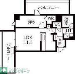 SHOTO参番館(1LDK/4階)の間取り写真