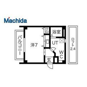 エヌエムディセット(ワンルーム/3階)の間取り写真