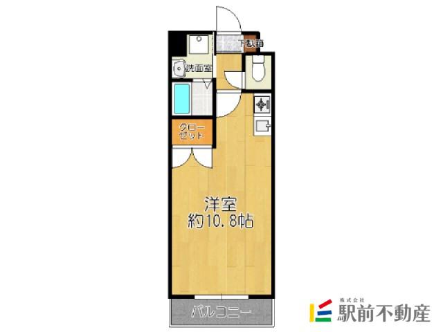 リード中央町(ワンルーム/13階)の間取り写真