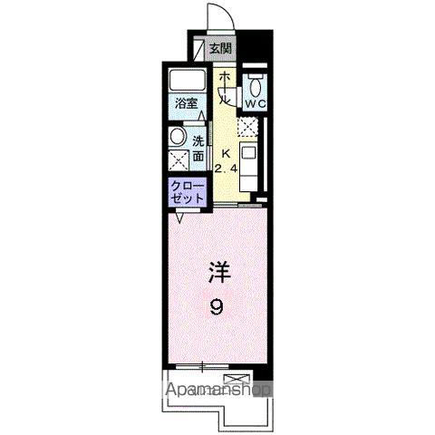 ウェーブII(1K/3階)の間取り写真