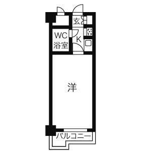 ダイアパレス仙台中央(1K/8階)の間取り写真