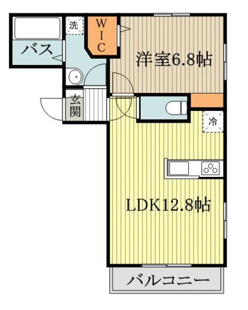 BOULE DE NEIGA LA MAISON(1LDK/1階)の間取り写真