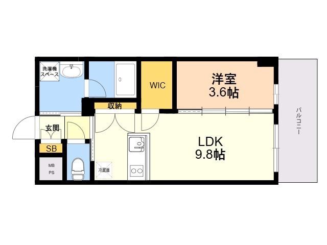 LUMINOUS ALFACIO(1LDK/3階)の間取り写真