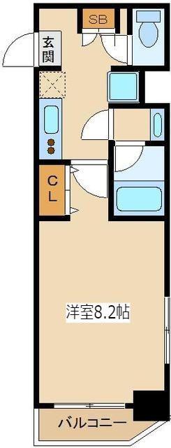 クレジデンス西台 ウエスト(1K/3階)の間取り写真