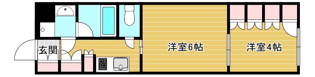 ブランズ北堀江プレイス(1LDK/15階)の間取り写真