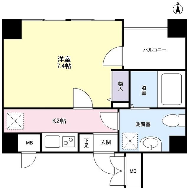 CASA・COCO(1K/3階)の間取り写真