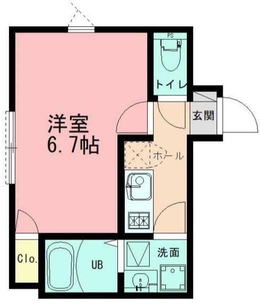 セレーノ たまプラーザ(1K/1階)の間取り写真